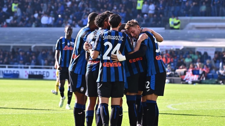 Atalanta in campo 