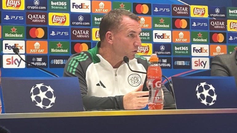 Rodgers in conferenza stampa prima di Alanta-Celtic