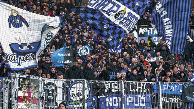 Gli ultras dell'Atalanta